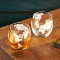 thumbnail image 3 of Viski Globe Glass Tumblers for Cocktails, Whiskey, Margarita, 10oz Set of 2, 3 of 7