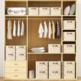 thumbnail image 4 of Summer Savings Storage Boxes With Double Lids And Handles- Foldable Linen Storage Bins Organizer Clothes Baskets Rectangular With Removable Divider For Home Bedroom Closet Off 2025 New, 4 of 8