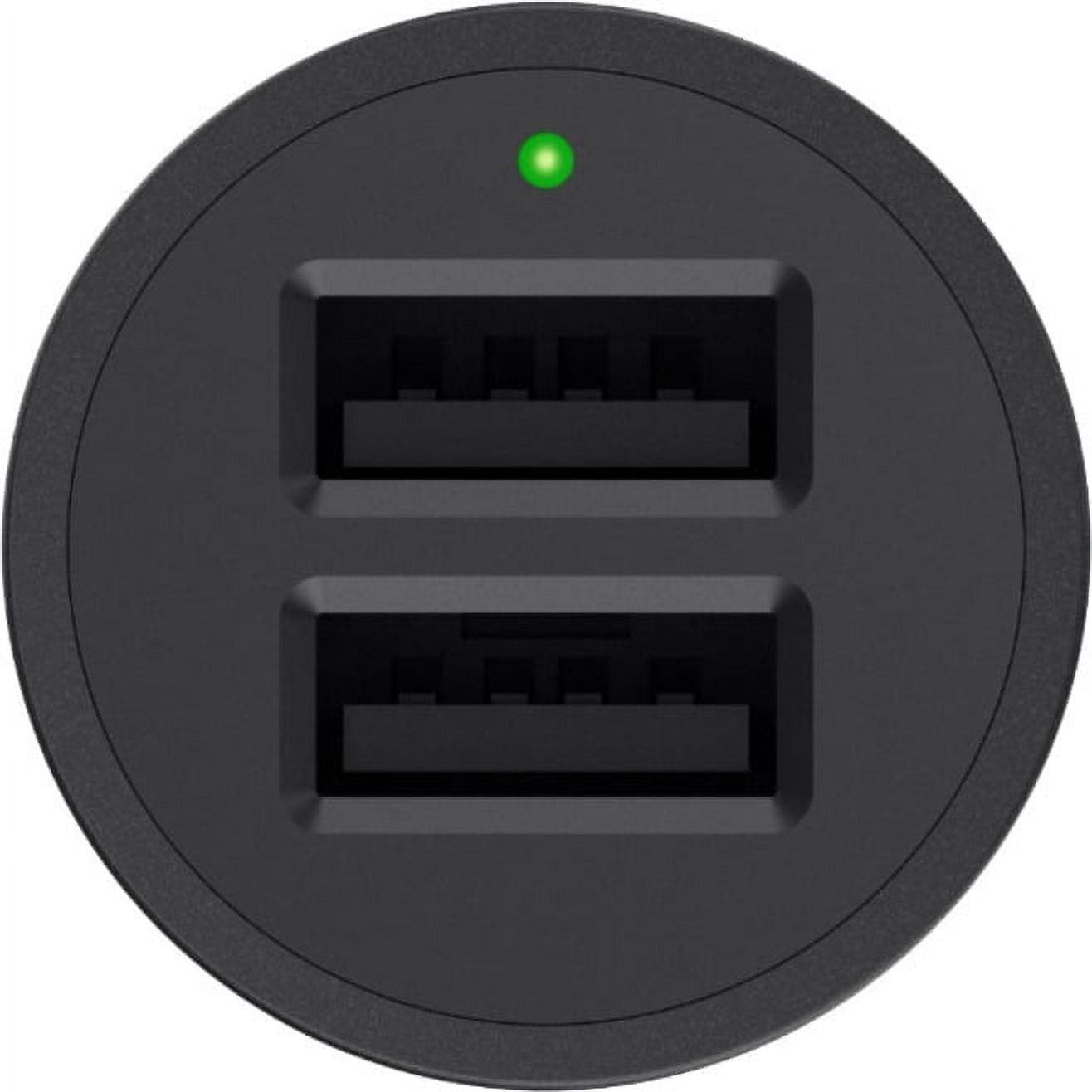 Belkin F8J221bt04-BLK BOOST?UP 2-Port Car Charger with MIXIT? 4ft USB-A to Lightning Cable