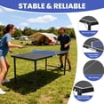 thumbnail image 4 of 5FT Outdoor Ping Pong Table, SHINPT Table Tennis Table with Net and Paddles, 5ft Portable Ping Pong Table Set for Backyard, Patio, Basement, Waterproof Mini Ping Pong Table for Party/Family Games, 4 of 10