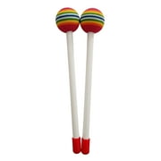 2 Pcs Kids Drumsticks Bright Color Pleasant Sound Plastic Hand Percussion Drum Stick for Music Education Entertainment Thin