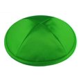 thumbnail image 2 of Kippot Zion Judaica Deluxe de satén, paquete de 12, verde Kelly, 2 of 3