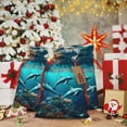 thumbnail image 6 of Naloa Hawaiian Ship Dolphin Drawstring Christmas Bags, 3D Xmas Gift Bags, Christmas Wrapping Bags, Xmas Goodie Bags, Treat Pouch Bags, Party Favor Bags-Small, 6 of 9