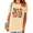 1-Apricot, variant on UNISHE Women's white Fall Abstract Boho Wildflower Floral Graphic Short Sleeve T-Shirts Tops