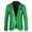 Green, variant on Men's 3D Sequin Suit Printed Pocket Lapel Button Up Suit Suit Style Four