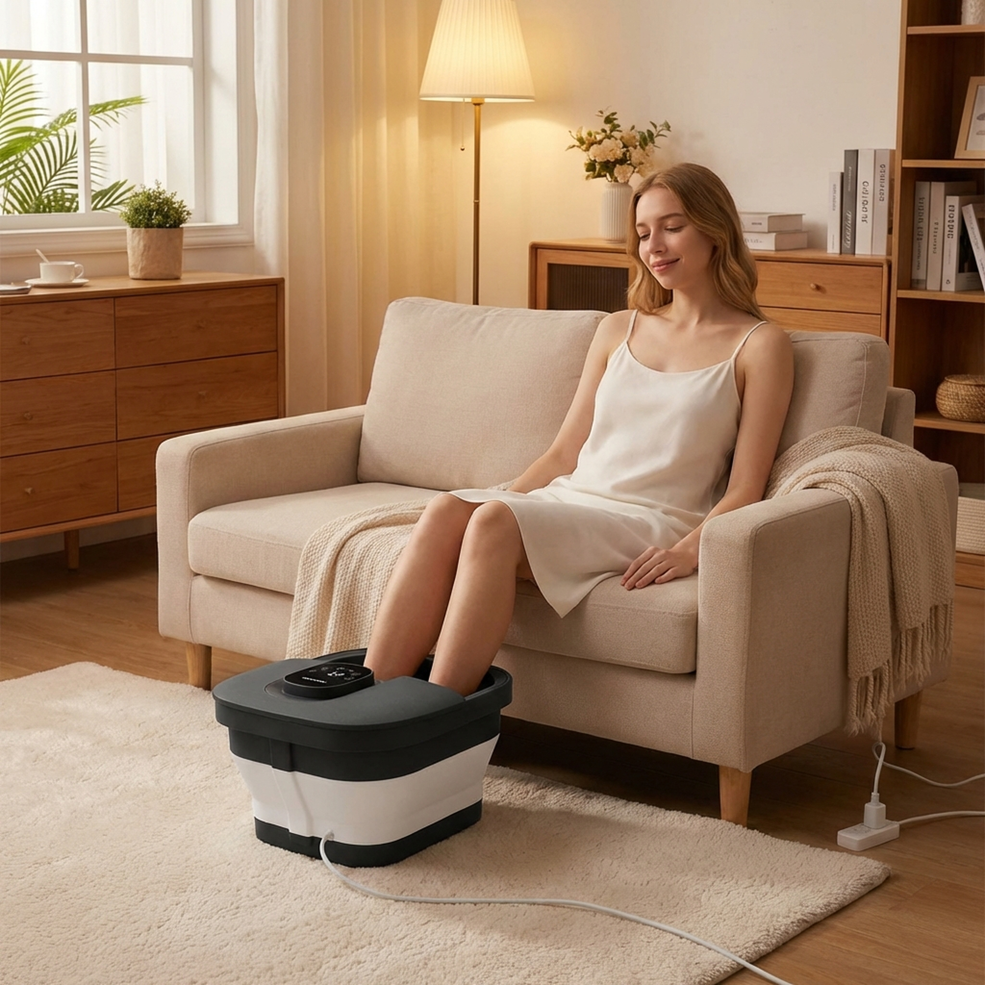 MaxKare Collapsible Foot Spa with Heat and Massage photo 3