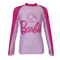 thumbnail image 1 of Traje de Baño Barbie Talla 8 Sustentable Manga Larga Diseño Logo Fucsia con Rosa, 1 of 4