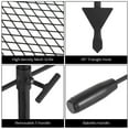 thumbnail image 7 of Swivel Campfire Grill Grate,Fire Pit Grill Grate 16.7" x 12.6" Heavy Duty Stainless Steel Grate,Campfire Grill Grate,Over Fire Camp Grill with Carrying Bag For Outdoor Barbecue Camping and Cooking, 7 of 7