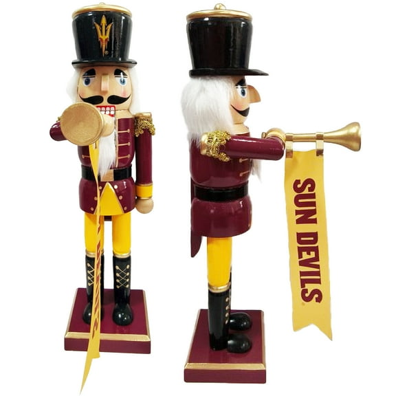 Arizona State Sun Devils 14" Bugler Nutcracker
