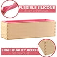 thumbnail image 4 of GHSDFBB Rectangular Soap Mold-42oz Flexible Silicone Loaf Soap Mold with Wood Box for Making Craft Soap Homemade DIY Tool, 4 of 6