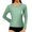 I118 Light Green, variant on Likimi Womens Tshirts Crew Neck Solid Color Long Sleeve T Shirts For Women Slim Fit Comfort Tops Beige Size L