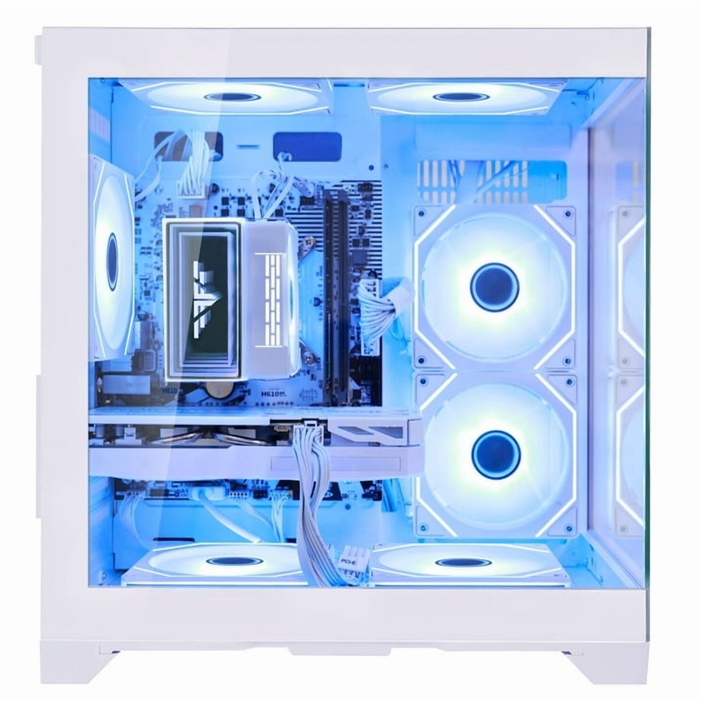 Hoengager Gaming PC Intel Core i5-13400F 2.5 GHz 10 Core, Radeon RX 9060 XT 8G, 32GB DDR4 RAM, 1TB PCIe SSD, Windows 11 Prebuilt Tower