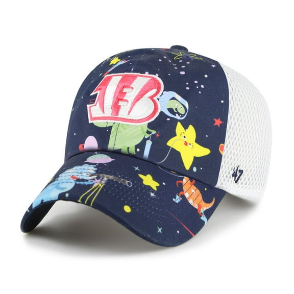 Youth-'47  Navy Cincinnati Bengals Space Dino Adjustable Trucker Hat