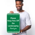 thumbnail image 2 of Please Keep Pets Off The Landscaping Thank You Sign,, 2 of 8