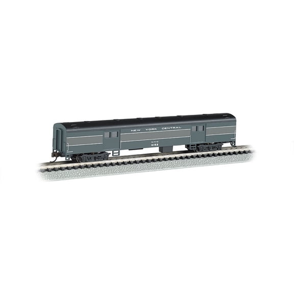 Bachmann Industries Smooth Side New York Central N-Scale Baggage Car, 72'