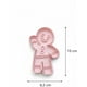thumbnail image 3 of Cortador de Galletas Navideño de Gengibre, Molde de Plástico Rosa, 8.6 x 7.4 cm, Diseño Festivo para Repostería, Herramienta de Decoración para Galletas Tradicionales, 3 of 4