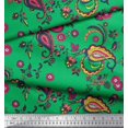 thumbnail image 3 of Soimoi Poly Georgette Fabric Floral & Paisley Decor Fabric Printed Yard 52 Inch Wide, 3 of 5