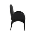 thumbnail image 6 of Meridian Furniture Waldorf Black Boucle Fabric Dining Arm Chair, 6 of 8