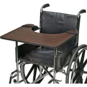 DMI Wood Wheelchair Lap Tray, Wheelchair Tray, Removable Wheelchair Tray Table, Wheelchair Table Tray for Seniors, Hardwood, 1 Count