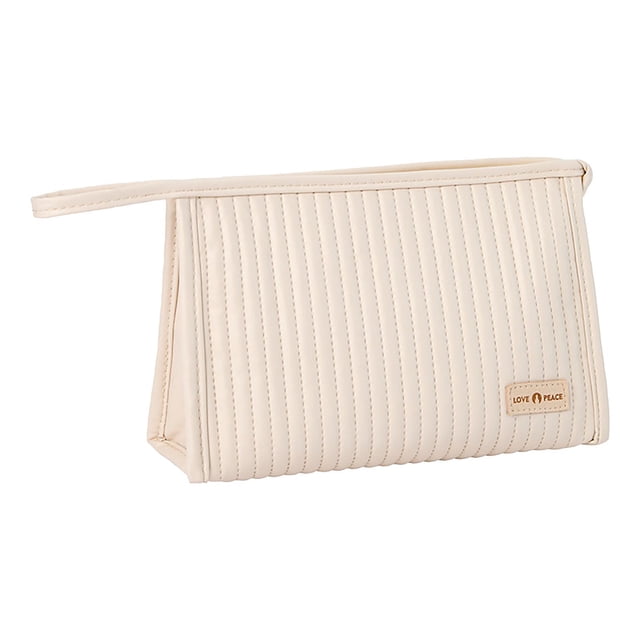 Fiudx Bonita Bolsa de Maquillaje, Organizador Portátil de Artículos de Tocador, Elegante Bolsa de Cosméticos con Forma de Pastel, Diseño de Fácil Acceso para Acceder Rápidamente a Tus Artículos, Perf