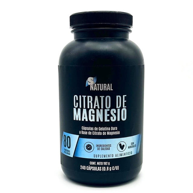 Citrato de Magnesio Puro 240 capsulas SNatural