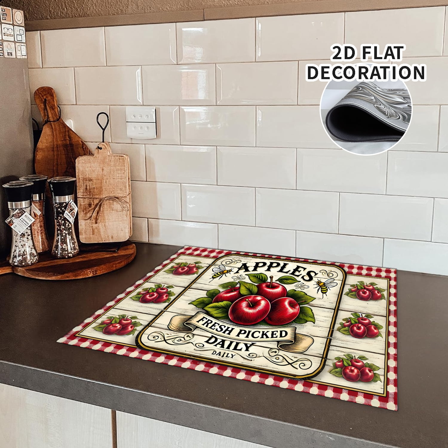 Stove Top Cover for Electric Stove 28 "x 20 ", fruit pattern Heat Resistant Glass Top Stove Cover Protector, Induction Cooktop Protector Stove Top Covers Mat, Kitchen Flat Stove Top Covers