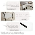thumbnail image 3 of Boucle Dining Chairs Set of 2 – Mid-Century Modern Upholstered Kitchen Chairs with Wing Back, Ergonomic Backrest & Black Metal Legs for Dining Room, 3 of 10