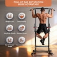 thumbnail image 4 of Wesfital Pull Up Bar Power Tower Dip Station Height Adjustable Strength Training Equipment for Fitness Home Workout Steel, 4 of 9