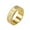 Gold, variant on Rotatable Ring for Men Stainless Steel Chinese Style Hip Hop Stress Relief Band Jewelry Gold Size 9