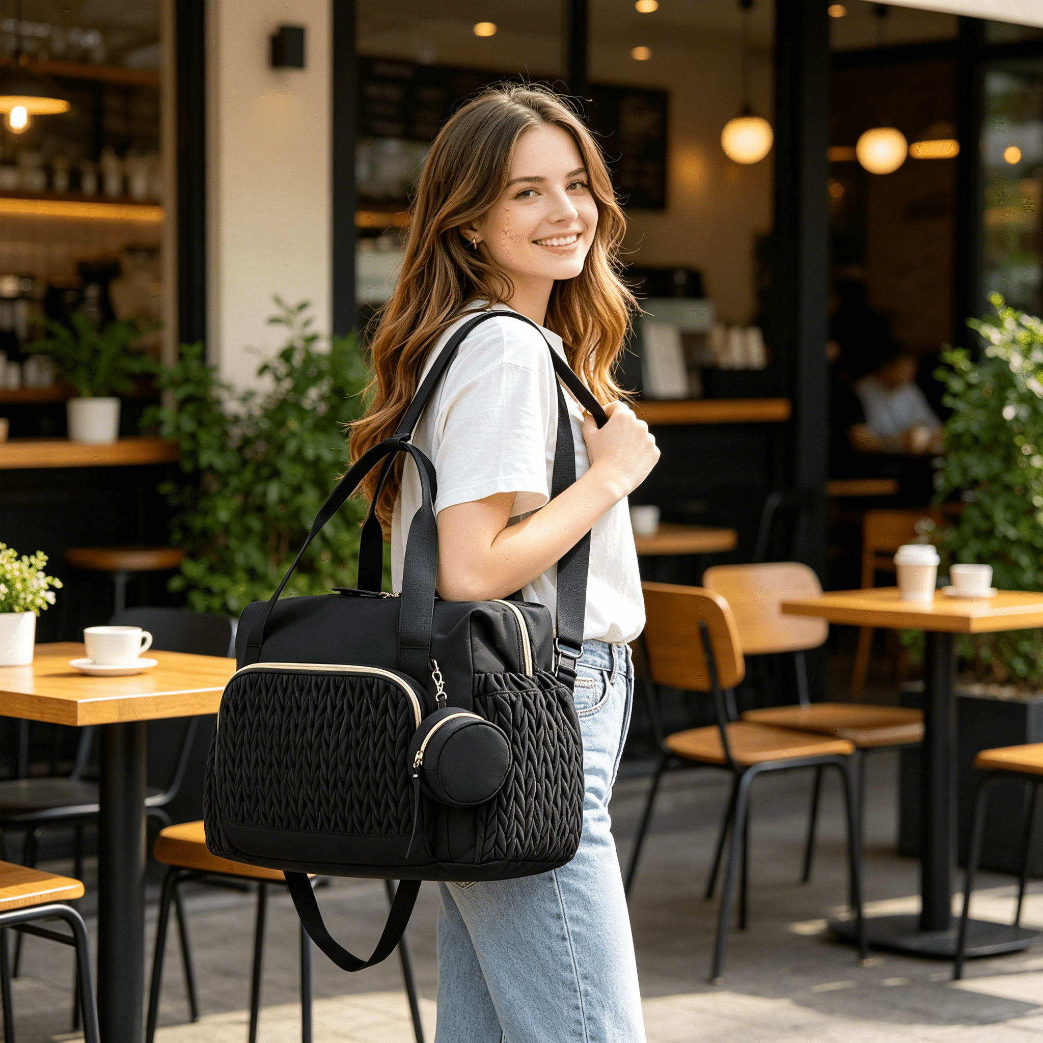 GASTROPOD 2026 New Diaper Bag Tote,Large Capacity Travel Diaper Bags,Hospital Bag for Labor Delivery,Baby Bag with Pacifier Case for Travel,Outing,Stroller,Baby Shower