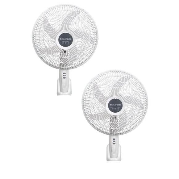 Combo de 2 Ventiladores de Pared Taurus 16 Pul 2 Vel Blanco