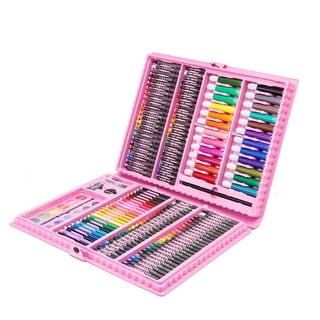 Crayola Inspiration Art Case, Pink, Art Supplies, Gift For Kids, 140 Pieces