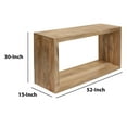 thumbnail image 6 of Keli 52 Inch Mango Wood Sideboard Console Table Open Cube 1 Shelf Natural Brown - Saltoro Sherpi, 6 of 6