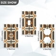 thumbnail image 7 of Yayeee Blank Wall Plate Cover 1-Gang 4.5"x2.7" Home Unused Decorative Outlet, Beige Geometric, 7 of 7