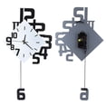 thumbnail image 4 of Wall Pendulum Clock,Nordic Style Wrought Iron Wall Clock Digital Clock Pendulum Clock Finest Materials, 4 of 8