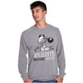 thumbnail image 3 of Hefty Smurf Weights Before Dates Gym Men's Long Sleeve Tee T Shirt Brisco Brands S, 3 of 6