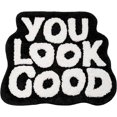 thumbnail image 1 of Gift2u You Look Good Bath Mat, 21x25in Soft Comfortable Letter Bath Rug, Absorbent Anti-Slip Funny Bathroom Rugs, Machine Washable Cute Bath Mats for Bathroom Bedroom Doorway, 1 of 7