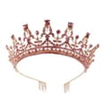 thumbnail image 2 of Crown Bride Quinceanera Headpieces, Tiara de boda, para niñas nupciales, regalo, accesorios para el cabello, elegante para fiesta de graduación de Estilo G Macarena Corona, 2 of 8
