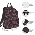 thumbnail image 4 of Daiia Orchids Flowers School Backpack for Men and Women Lightweight Backpack Durable Backpack Water-Resistant,Travel,Work Bag, 4 of 9