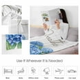 thumbnail image 4 of Blue Hydrangeas Floral Flannel Blanket for Bed, Spring Summer Flower Wooden Grain Soft Cozy Warm Couch Throw Blanket, Lightweight Fluffy Plush Bedding Blankets for Sofa Decor All Season 50"x60", 4 of 7