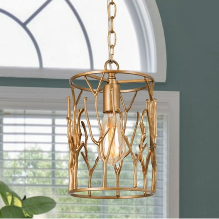 LNC 1-Light Antique Brass Modern/Contemporary Pendant Light,Mini LED Kitchen Island Light