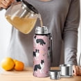 thumbnail image 4 of 20 Oz Border Collie Dogs with Flowers Coffee Tumbler Double Wall Insulated Stainless Steel Water Bottle | Metal Reusable Thermoses Flask with Cup Cap | Leak & Sweat Proof with Anti-Dust Lid, 4 of 7