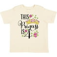 thumbnail image 3 of Inktastic This Princess is Four 4th Birthday Girls Toddler T-Shirt, 3 of 5
