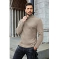 thumbnail image 4 of COOFANDY Men's Ribbed Turtleneck Sweater Casual Basic Long Sleeve Knitted Pullover Sweater, 4 of 7