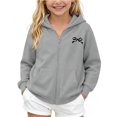 thumbnail image 3 of Abtuhar Children Fall Winter Hooded Casual Outerwear and Jackets Winter Solid Fleece‑lined Zip‑up Coat with Side Pockets for 5‑14 Years, 3 of 5