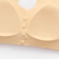 thumbnail image 4 of XUNKUSGA Wireless Bras for Women Seamless Snap Front Closure Post Surgery Bra Fashion Ribbed Floral Everyday Bras Soft&Adjustable Straps Convenient Mastectomy Bralettes, 4 of 6