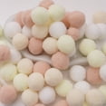 thumbnail image 1 of Nvzi Pelota de peluche para manualidades, 40 unidades, serie beige, diámetro 3 cm, pelota de peluche suave y esponjosa para proyectos de manualidades, decoración de fiestas y decoración navideña., 1 of 5