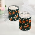 thumbnail image 2 of Yayeee 2 Pack Qtip Holder Dispenser for Bathroom with Lid Cotton Swab Canister, Blue Floral Oranges, 2 of 6