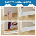thumbnail image 6 of FGY Door Draft Stopper 38In x 1.2In Wide Foam, White Door Bottom & Sweep, 6 of 6