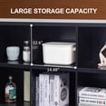 VAKATRELL 8-Cube Storage Shelf - 63" Industrial Bookshelf, Light Oak, For Living Room & Home Office